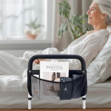 Bed Rails for Elderly Adults Safety with Adjustable Heights Storage Pocket Assis
