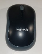 Logitech Wireless Mouse M185 w/ USB Nano Receiver TESTED WORKING Black  Gray