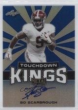 2018 Leaf Metal Draft Touchdown Kings Blue 31/35 Bo Scarbrough #TK-BS1 Auto 5o1