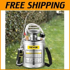 Adjustable Nozzle Garden Sprayer - 1 Gal Stainless Steel