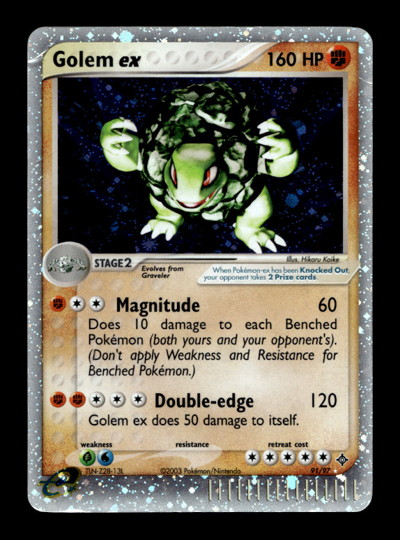 Golem ex Ultra Rare Dragon 91/97 MP
