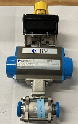 PBM  1.5 in 316L Stainless Steel Actuated Ball Valve -Westlock switch beacon