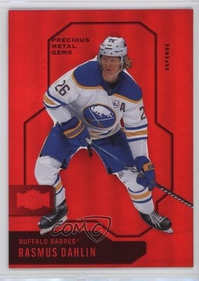 2024-25 Skybox Metal Universe PMG Red 15/100 Rasmus Dahlin #32 1ot4