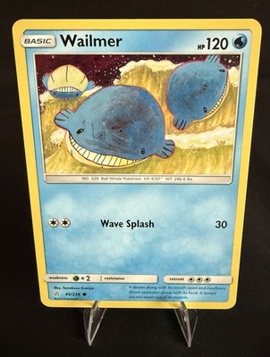 Wailmer 45/236 Common Normal SM - Cosmic Eclipse Pokemon Tomokazu Komiya NM