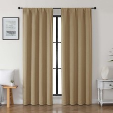 Elegant Modern Taupe Blackout Insulated Curtains 2pk 40 x 84 C101