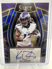2023 Panini Select - Select Signatures K.J. Osborn #SELS-KJO Blue Prizm 53/99