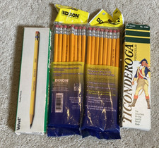 Lot of 35 No. 2 Pencils - Dixon, Ticonderoga, Velvet
