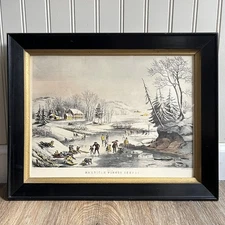 Antique Currier & Ives Hand-Colored Lithograph-Circa 1854-Fanny Palmer-ORIGINAL