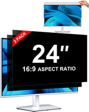  2-Pack Privacy Screen For Computer Monitor, 24-Inch 16:9 Aspect Ratio; Anti Sp