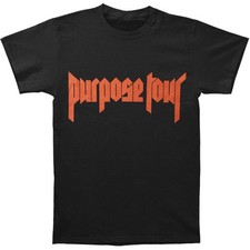 Men's Justin Bieber Purpose Tour T-shirt X-Large Black