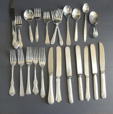 23 pcs. Misc. Vintage Silver Plate  Stainless Flatware Silverware Baby Toddler