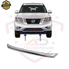 New Front Bumper Lower Chrome Trim Moulding Fits 2013-2016 Nissan Pathfinder