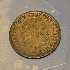 Austria 5 Kreuzer Coin 1864 Franz Joseph I BN Color Uncertified Collectible
