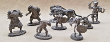 8 Ral Partha/Grenadier Dungeons Dragons Metal Miniature Lot Pewter Figures 1980s