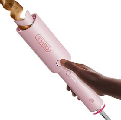TYMO Automatic Rotating Curling Iron - TYMO CURLPRO Beach Waves. 1 1/4 Inch,Pink