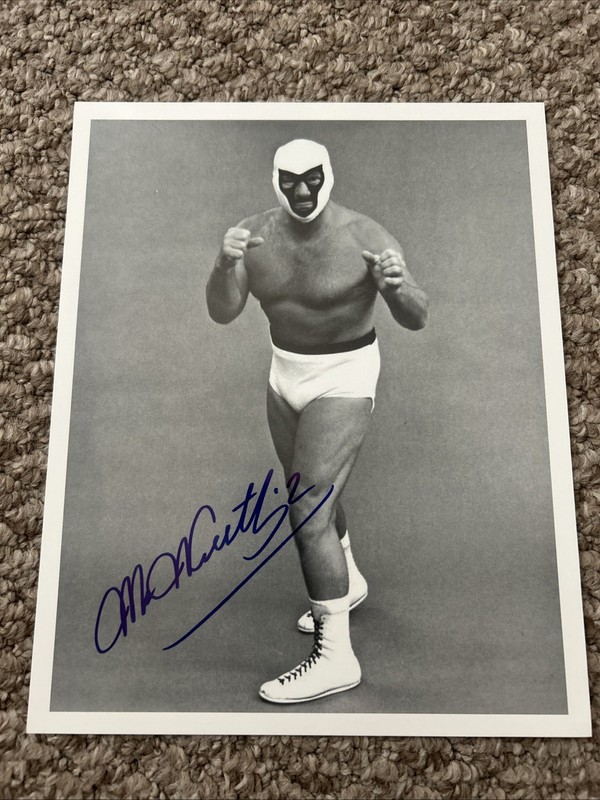 Mr Wrestling 2  Signed 8x10 Photo NWA WWE WWF AWA WCW ECW AEW TNA