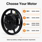 LUNYEE 14in 36V-72V 1000W-3500W Brushless 120KM/h Hub Motor for E-Bike Scooter