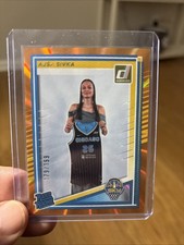 2025 Panini Donruss WNBA - Rated Rookie Ajsa Sivka #93 Orange Laser 179/199 (RC)