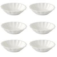 6Er Set Suppenteller Elite White Weiß Rund D. 20Cm Aus Porzellan Easy Life