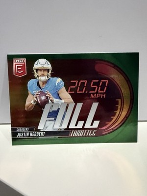 2025 Panini Donruss Elite Full Throttle Justin Herbert Chargers