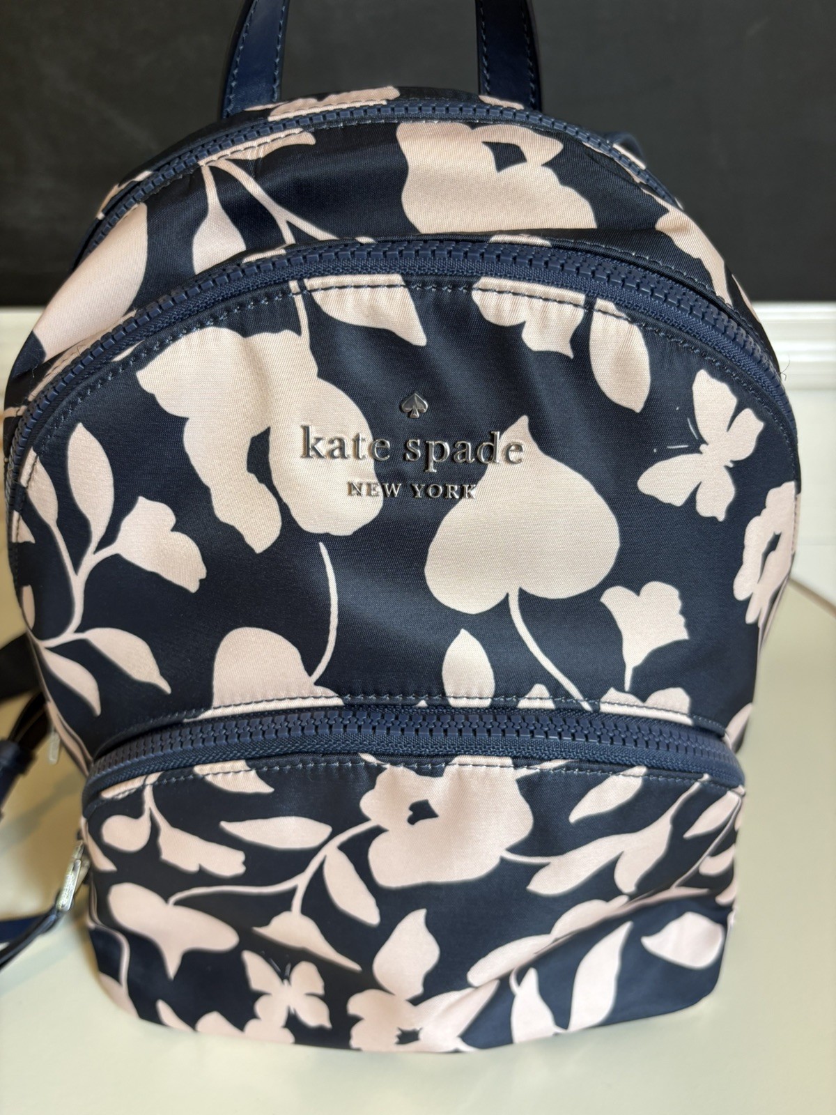 Kate Spade KARISSA NYLON GARDEN VINE MEDIUM BACKPACK Floral Butterfly