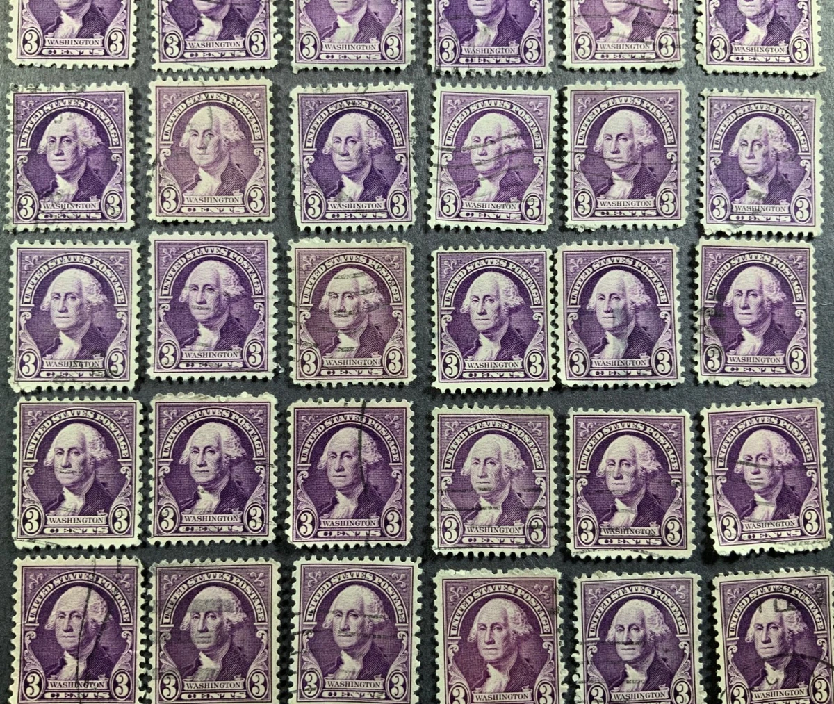 3 Cent Washington Purple Used US Stamps (1901-Now) for sale | eBay