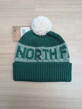 The North Face TNF Retro Cabin Beanie Winter Knit Hat Green New With Tags