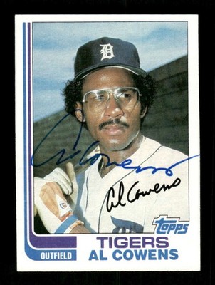 1982 Topps  #575 Al Cowens signed autograph  clean blue sharpie, tough EAA1 BXCP