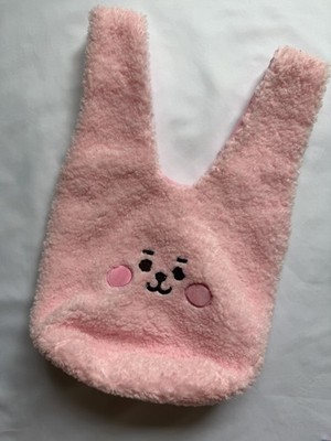 Official BT21 Cooky Character Pink Plush Bag