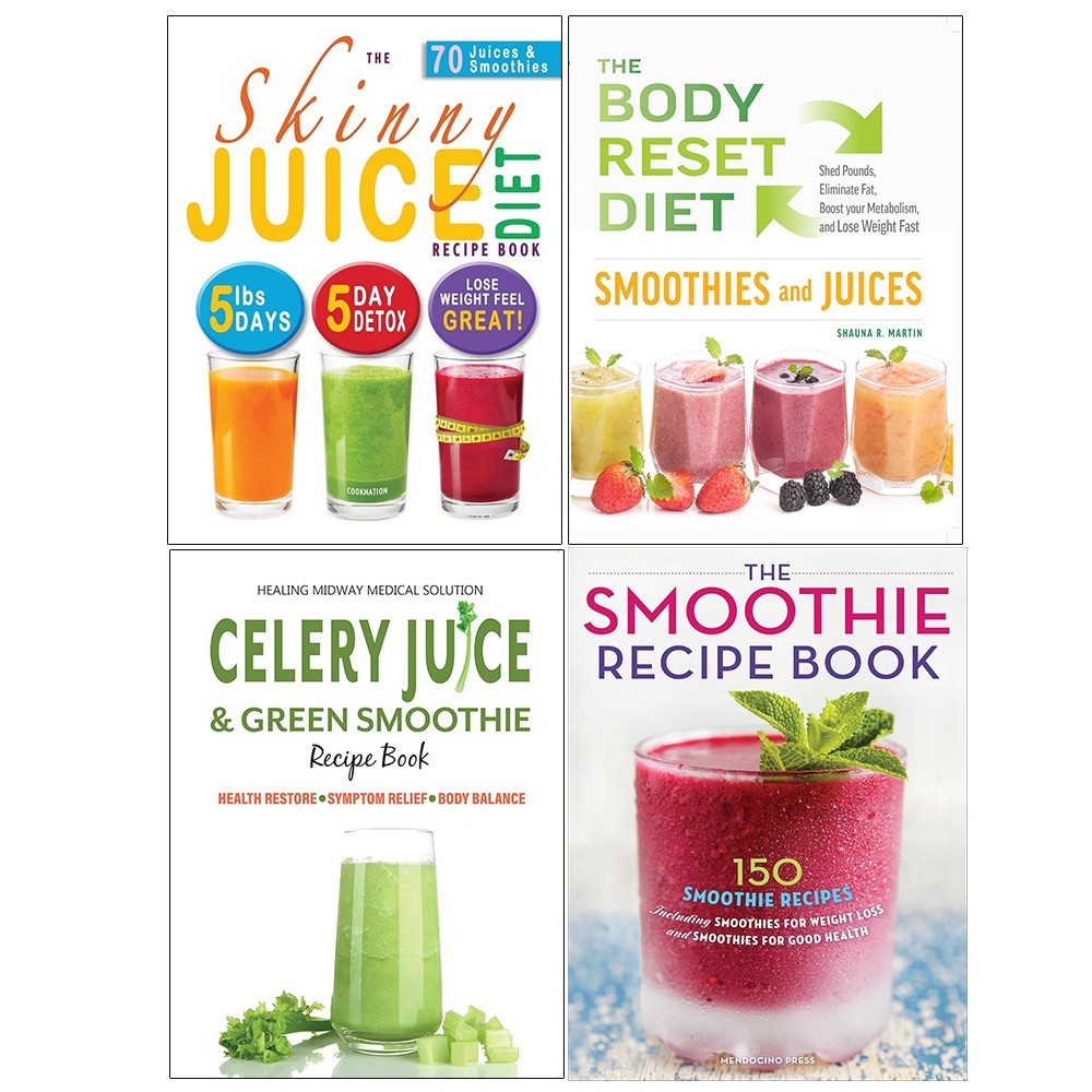 Smoothie Recipe, Body Reset Diet, Celery Juice Green, Skinny Juice 4 Books Set