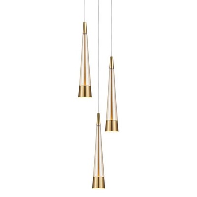Artcraft Lighting AC6823 Sunnyvale 3 Light 10''W LED Multi Light - Brass