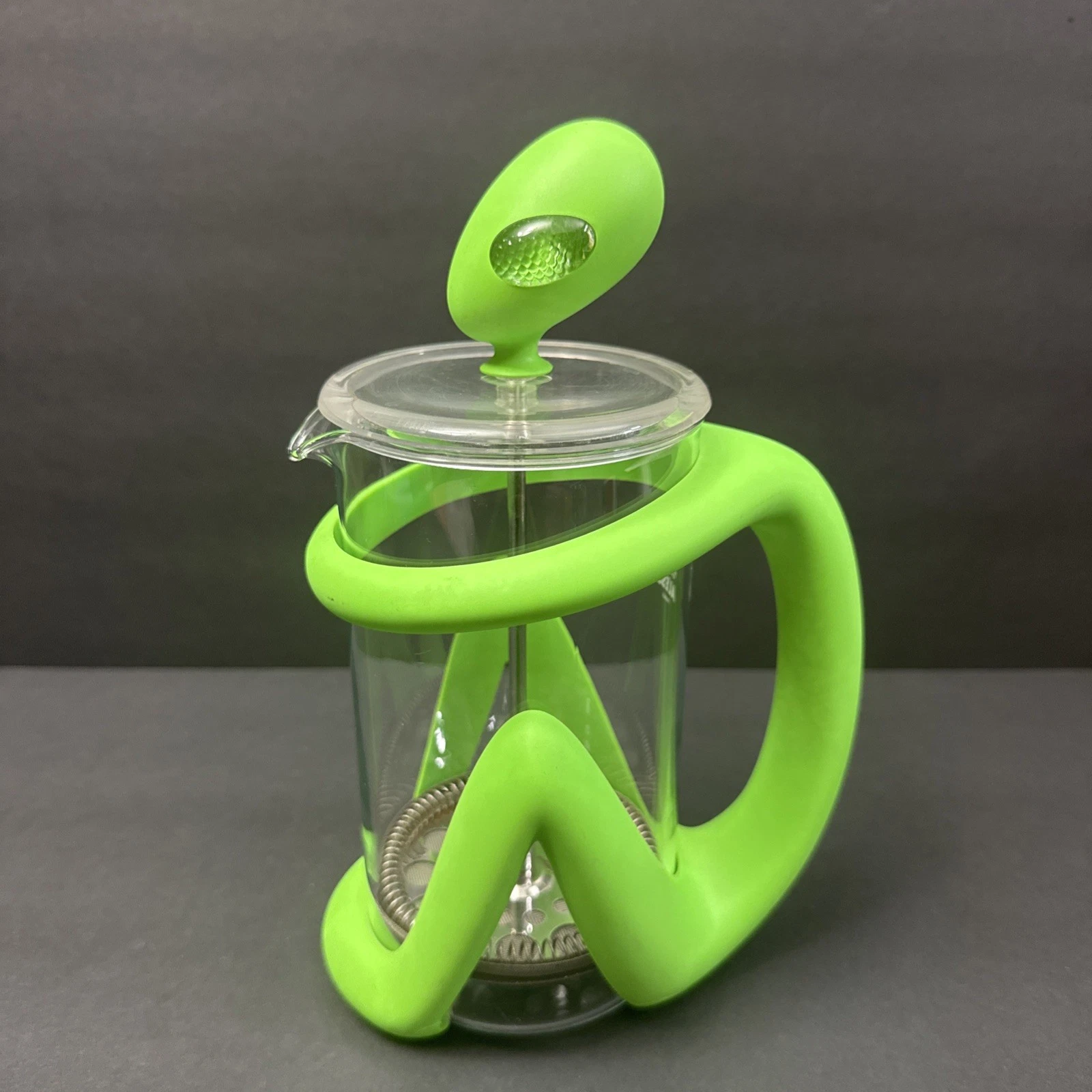 Alessi Inka french press coffee maker green Guido Venturini Space Alien - COOL