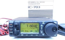 ICOM IC‑703 HF/50MHz All‑Mode Portable Transceiver with Auto‑Tuner & UT‑106 DSP