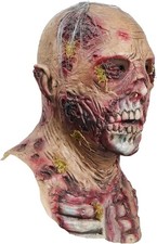Spooktacular Creations Halloween Scary Zombie Head Mask, Horror Moss...