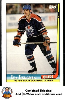 1991-92 Topps #6 Esa Tikkanen Team Scoring Leaders Edmonton Oilers