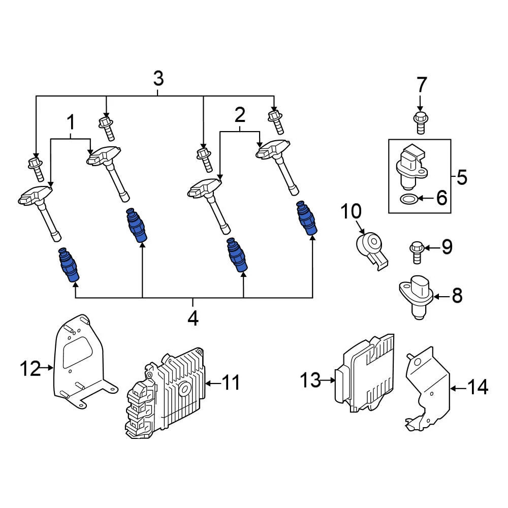 For Nissan TITAN 2023-2024 Nissan 224011LA1C Spark Plug
