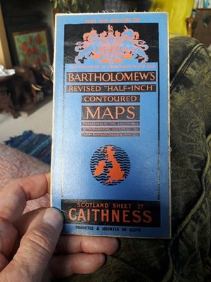 Bartholomew s Revised Half-inch Cloth/Paper Map No. 27 Caithness