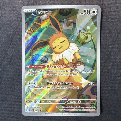 Eevee 173 Sv: Scarlet & Violet Prismatic ETB Black Star Promo Pokemon Near Mint
