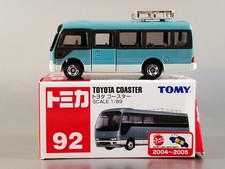 Vintage TOMY Tomica 92 Toyota Coaster Minibus / April News Leaflet included