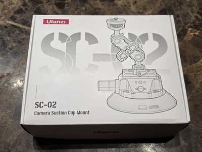  Ulanzi SC-02 Camera Suction Cup Mount Arm Bracket For DSLR & Action Cameras