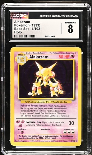 Alakazam graded CGC 8 for sale on eBay