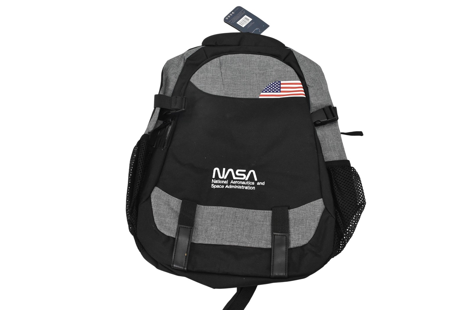 NASA Black 15" Backpack Laptop Compartment Water Bottle Pocket