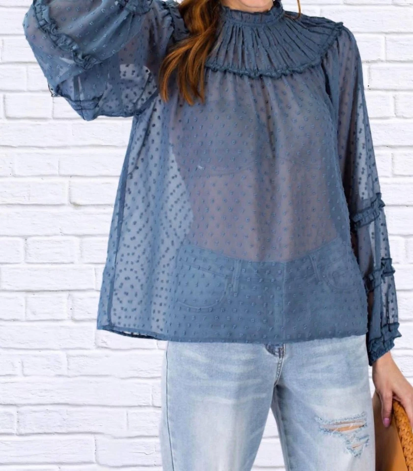 Blusa de chiffon Easel Dawn tamanho G - Imagem 2 de 3