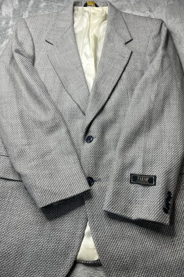 FARAH VINTAGE TWEED mens gray speckles WOOL sport coat suit jacket blazer 40 R