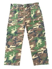 Vintage 1980's Ranger Woodland Camo Trousers OG-107 Style X-Large Cotton ERDL