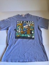 Vintage Looney Tunes T-Shirt 1991 Six Flags Single Stitch Made In USA Bugs Fudd