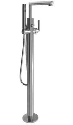 Moen S93005 Arris 1-Handle Freestanding Tub Filler w/ Handshower, Chrome
