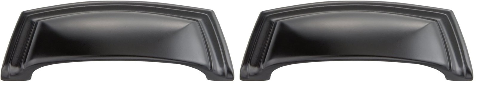 Hickory Hardware P3072-MB Encore Cabinet Cup Pull, 3.78-Inch, Matte Black (Pa...