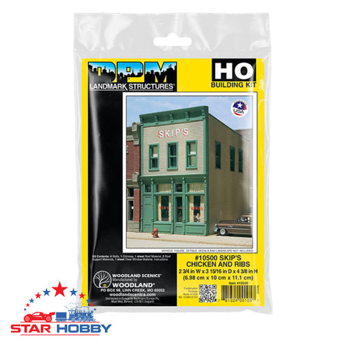 Woodland Scenics 10500 Skip's Pollo y Costillas - Kit Escala HO DPM Landmark NUEVO | Zustand: New