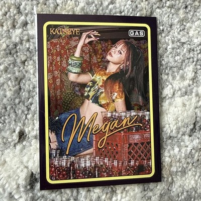 2025 KATSEYE x GAS megan purple Foil /20 Trading Card Photocard Hybe Geffen